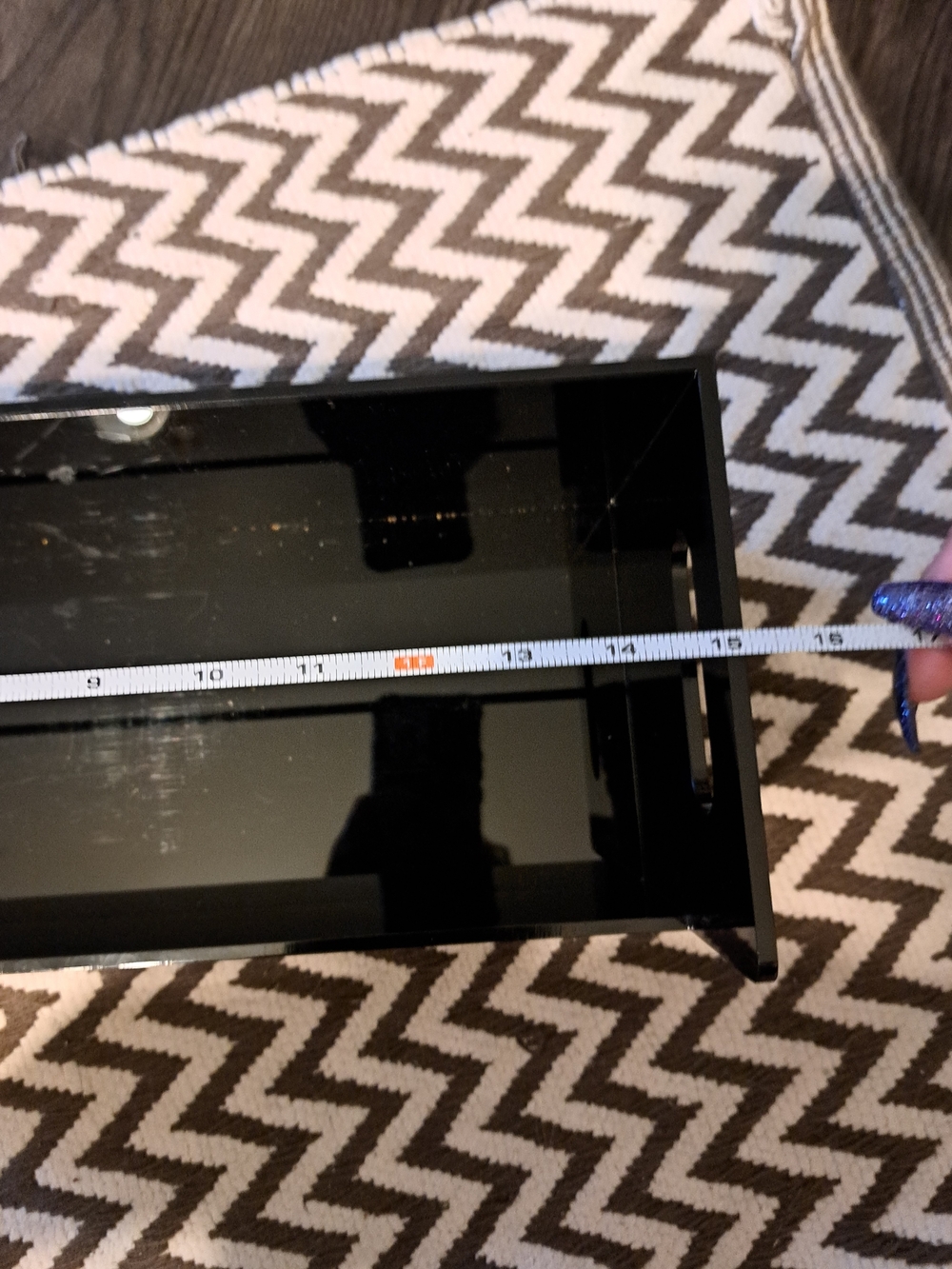 Black Gloss Accent Tray - Home Accents
